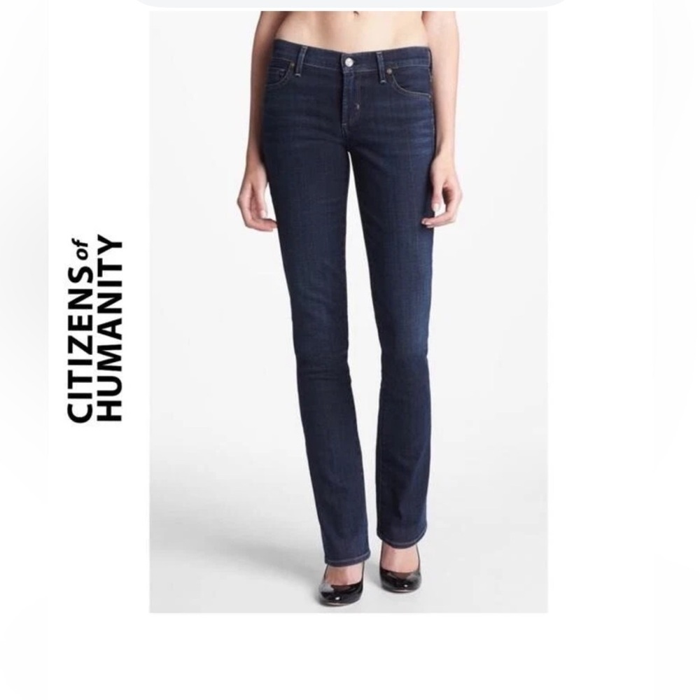 Citizens of Humanity Women's Indigo Ava low rise Straight Leg Jeans